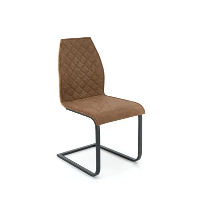 CHAIR K 265, BLACK / BROWN / HONEY OAK